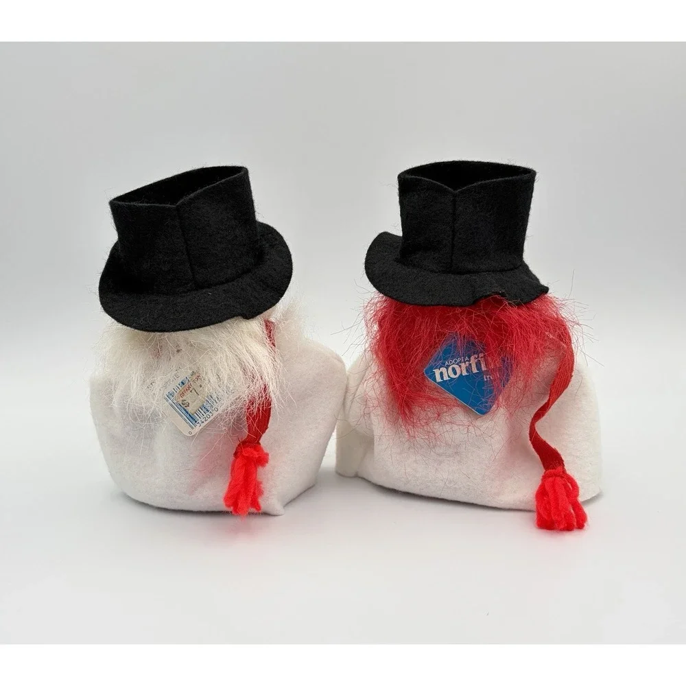 Vintage Norfin Troll Frostbite Snowflake Snowman Dolls 5433 50516 Tags Lot Of 3
